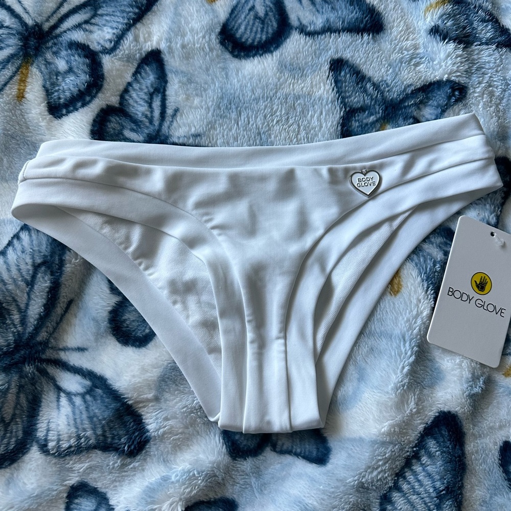 Snow (white) body glove bathing suit bottoms, XS